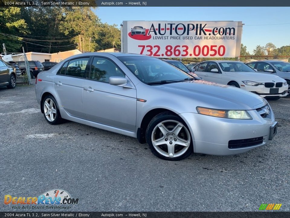 2004 Acura TL 3.2 Satin Silver Metallic / Ebony Photo #1