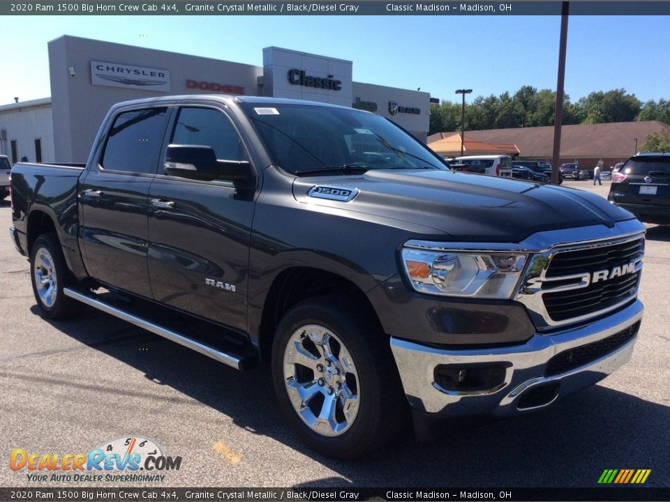 2020 Ram 1500 Big Horn Crew Cab 4x4 Granite Crystal Metallic / Black/Diesel Gray Photo #1