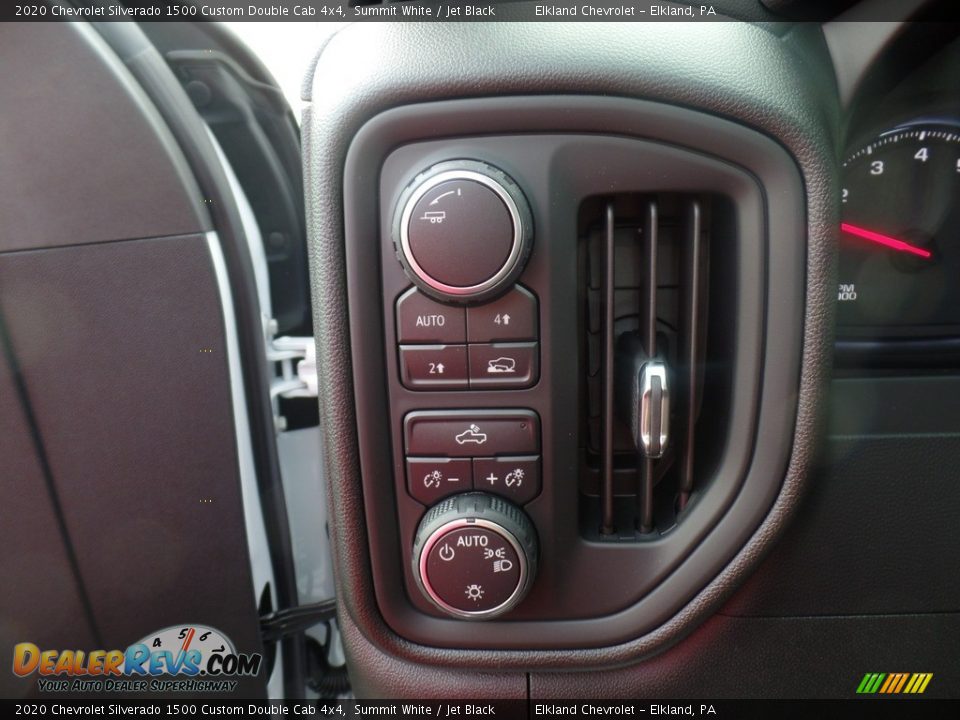 2020 Chevrolet Silverado 1500 Custom Double Cab 4x4 Summit White / Jet Black Photo #23