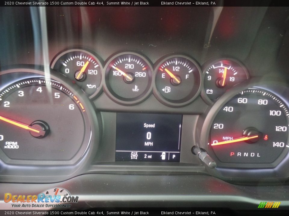 2020 Chevrolet Silverado 1500 Custom Double Cab 4x4 Summit White / Jet Black Photo #24