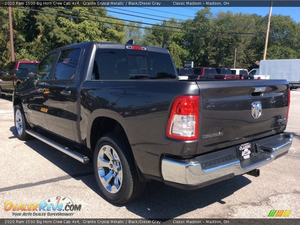 2020 Ram 1500 Big Horn Crew Cab 4x4 Granite Crystal Metallic / Black/Diesel Gray Photo #7