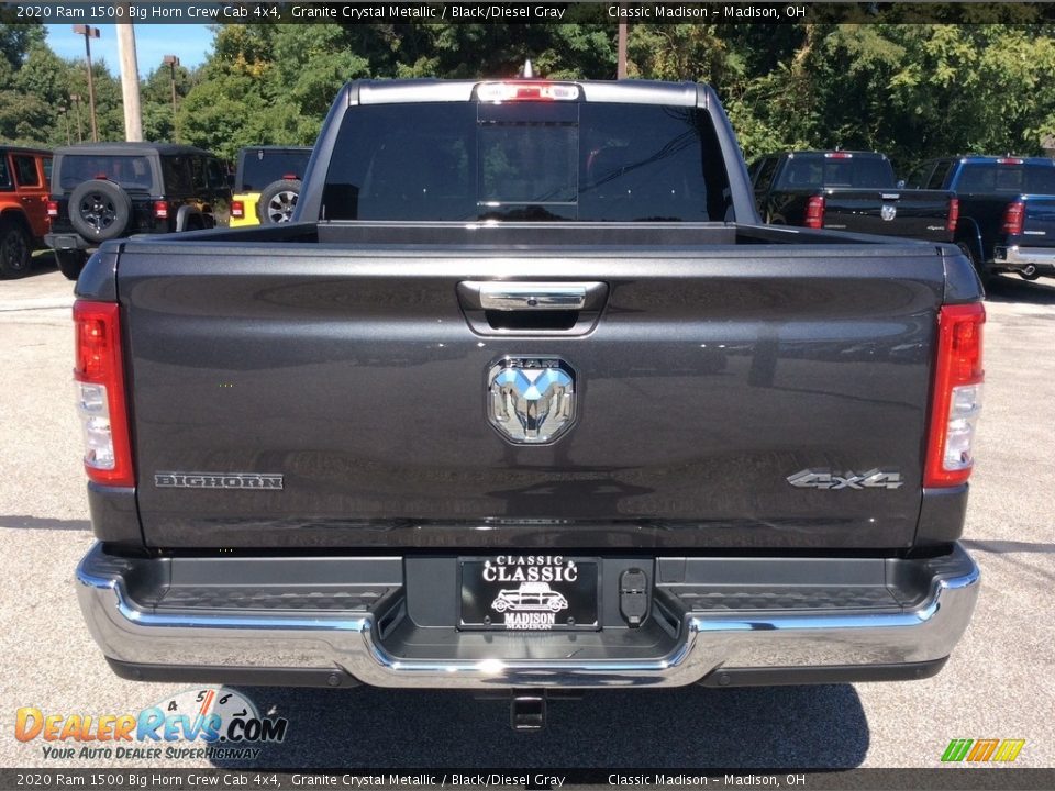 2020 Ram 1500 Big Horn Crew Cab 4x4 Granite Crystal Metallic / Black/Diesel Gray Photo #8