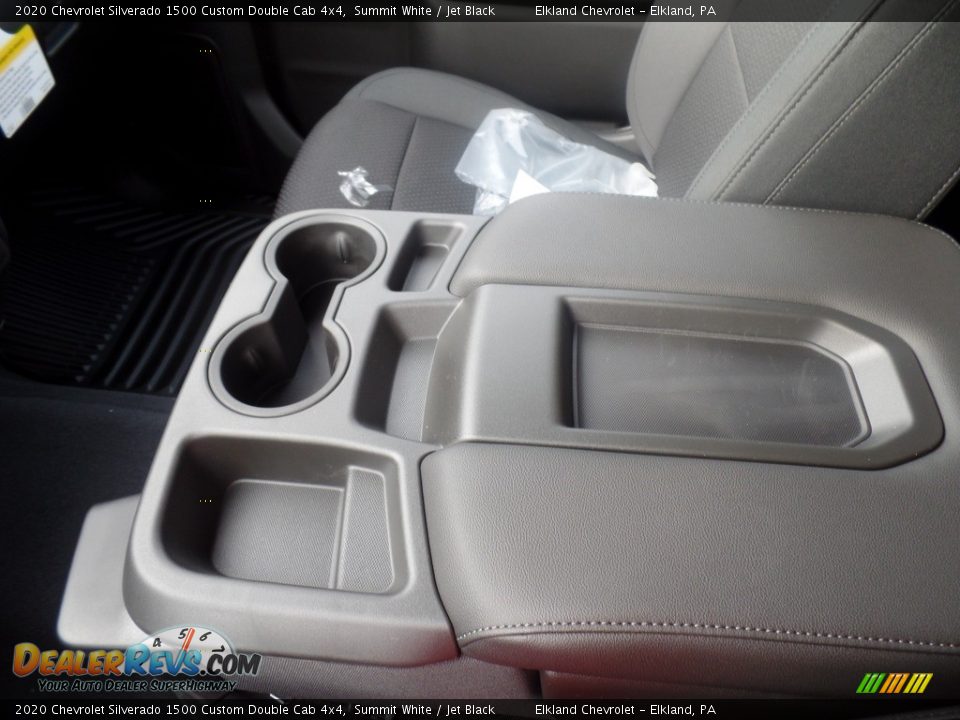 2020 Chevrolet Silverado 1500 Custom Double Cab 4x4 Summit White / Jet Black Photo #31