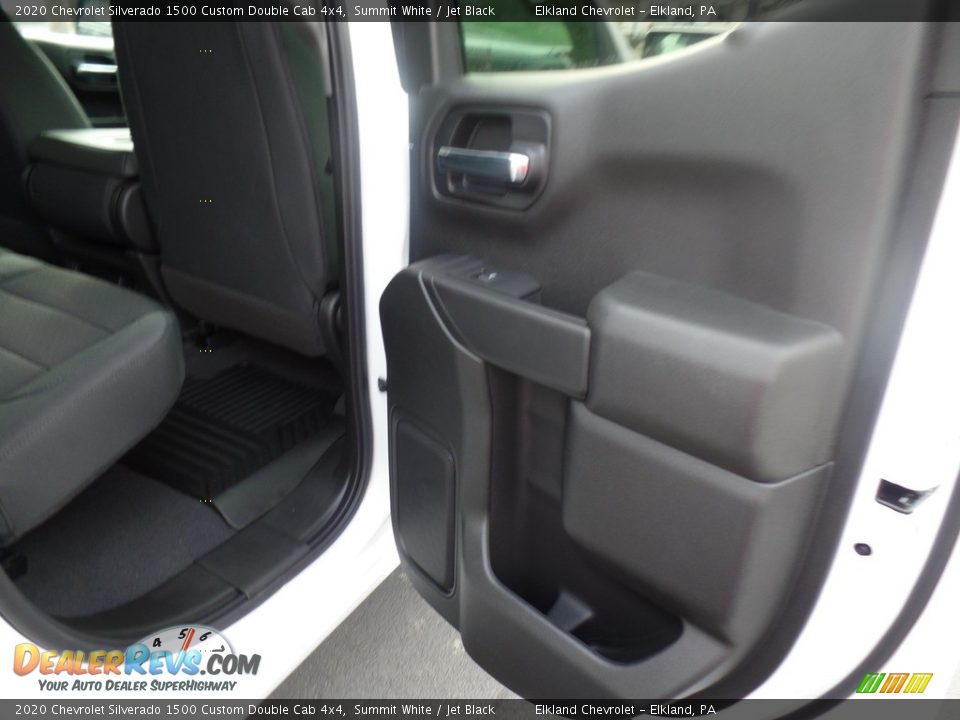 2020 Chevrolet Silverado 1500 Custom Double Cab 4x4 Summit White / Jet Black Photo #35
