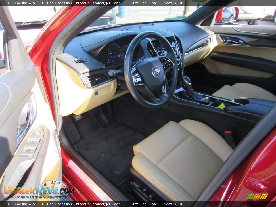 Caramel/Jet Black Interior - 2014 Cadillac ATS 2.5L Photo #12
