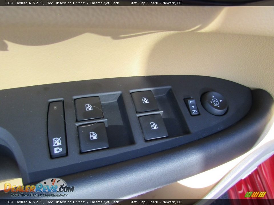 2014 Cadillac ATS 2.5L Red Obsession Tintcoat / Caramel/Jet Black Photo #15