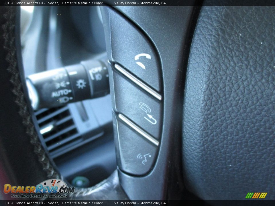 2014 Honda Accord EX-L Sedan Hematite Metallic / Black Photo #17