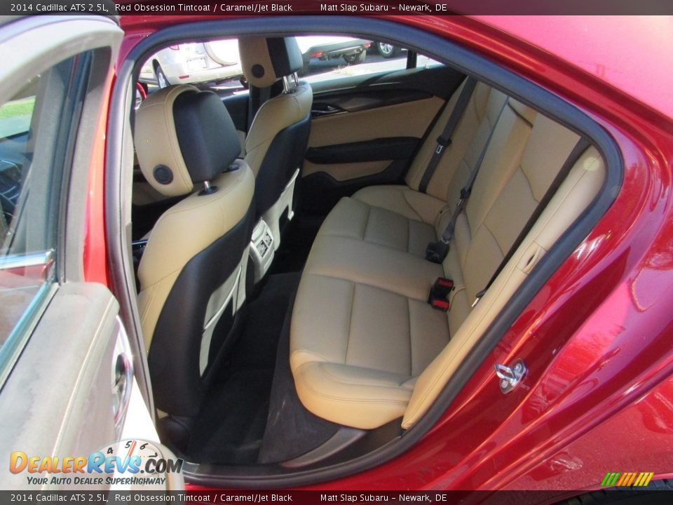 2014 Cadillac ATS 2.5L Red Obsession Tintcoat / Caramel/Jet Black Photo #21