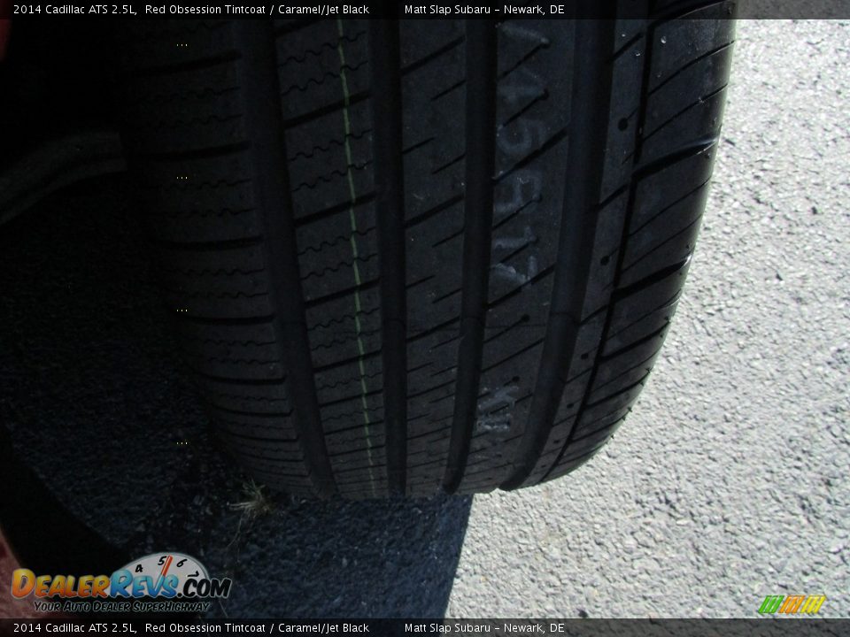 2014 Cadillac ATS 2.5L Red Obsession Tintcoat / Caramel/Jet Black Photo #23