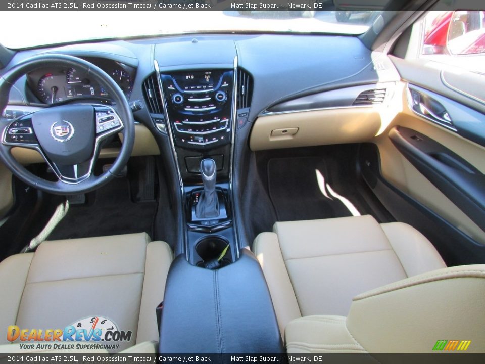2014 Cadillac ATS 2.5L Red Obsession Tintcoat / Caramel/Jet Black Photo #24