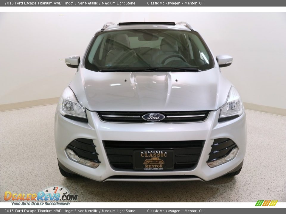 2015 Ford Escape Titanium 4WD Ingot Silver Metallic / Medium Light Stone Photo #2