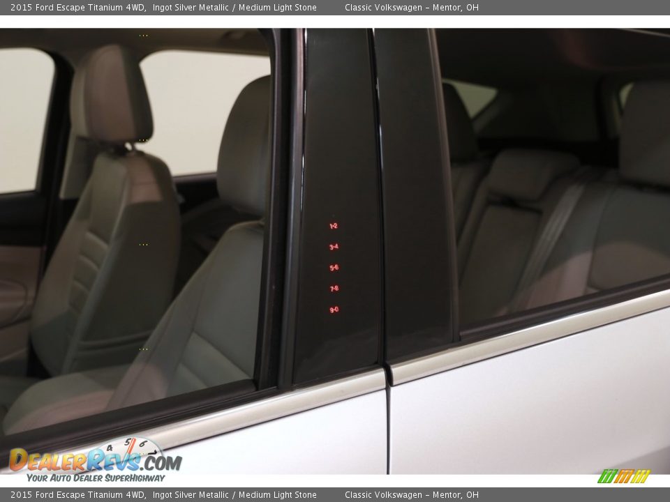 2015 Ford Escape Titanium 4WD Ingot Silver Metallic / Medium Light Stone Photo #4