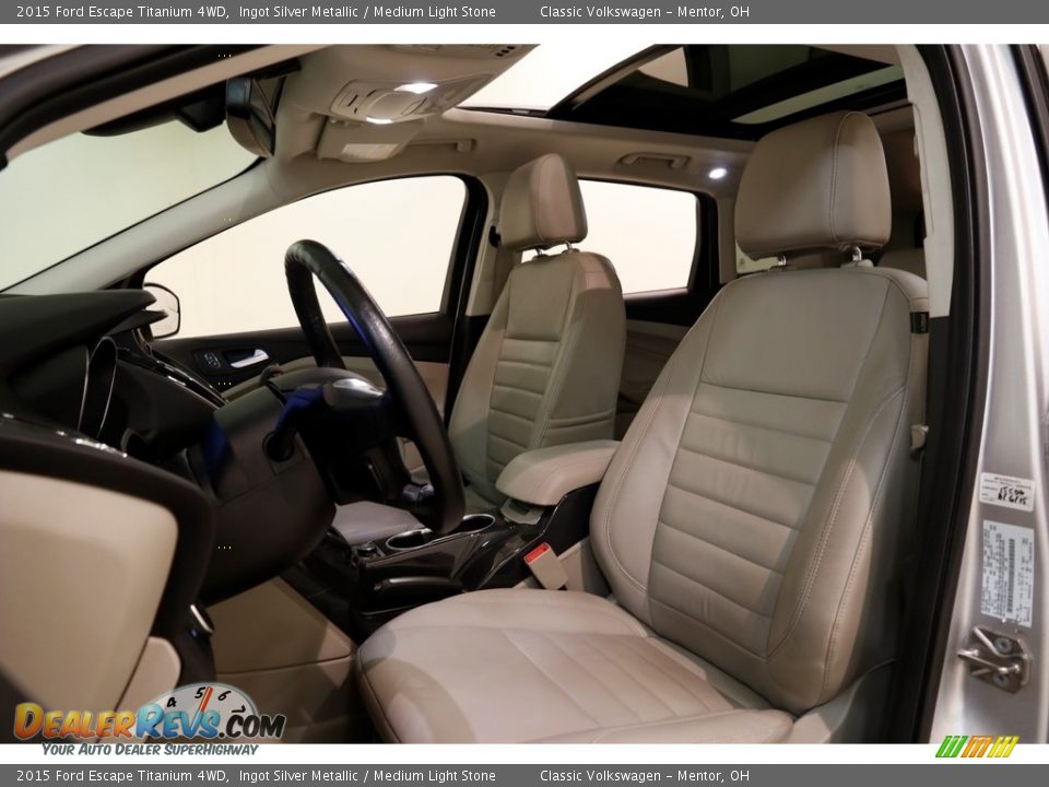 2015 Ford Escape Titanium 4WD Ingot Silver Metallic / Medium Light Stone Photo #6