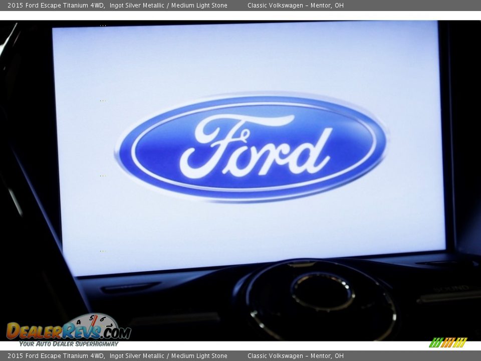 2015 Ford Escape Titanium 4WD Ingot Silver Metallic / Medium Light Stone Photo #10