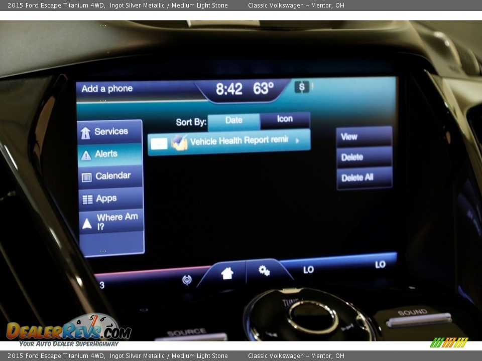 2015 Ford Escape Titanium 4WD Ingot Silver Metallic / Medium Light Stone Photo #13