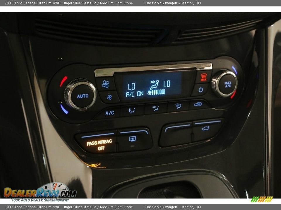 2015 Ford Escape Titanium 4WD Ingot Silver Metallic / Medium Light Stone Photo #18