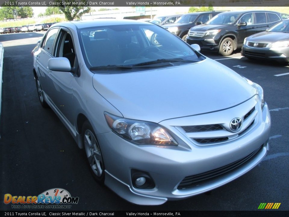 2011 Toyota Corolla LE Classic Silver Metallic / Dark Charcoal Photo #8