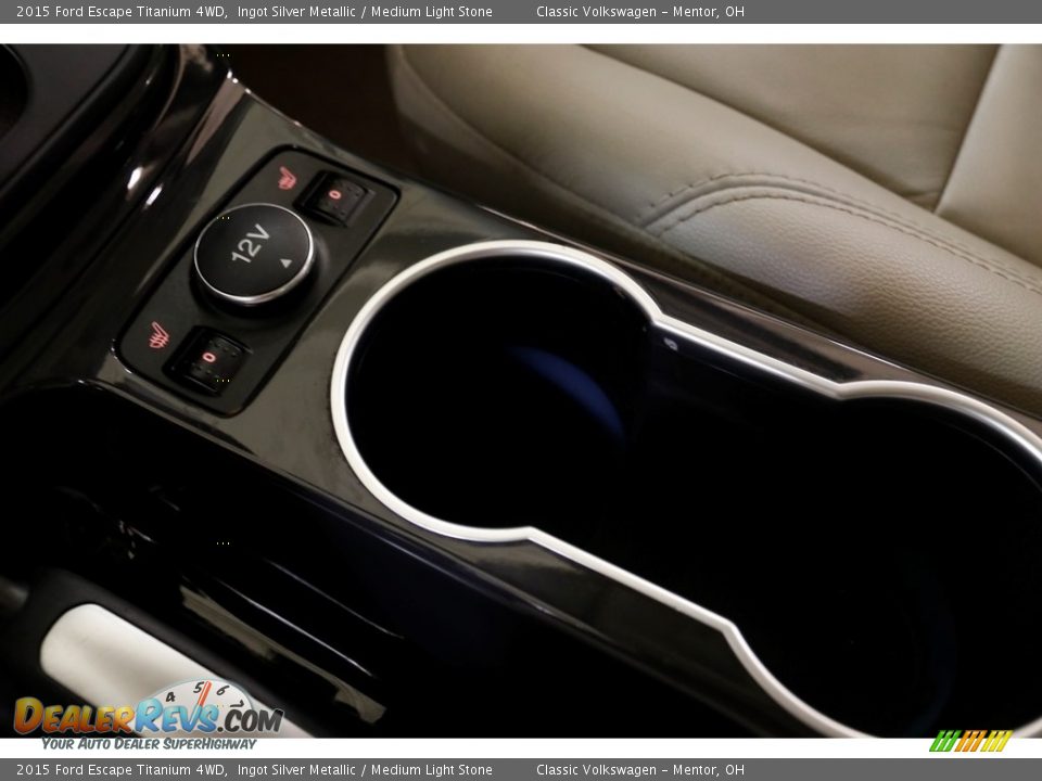 2015 Ford Escape Titanium 4WD Ingot Silver Metallic / Medium Light Stone Photo #20