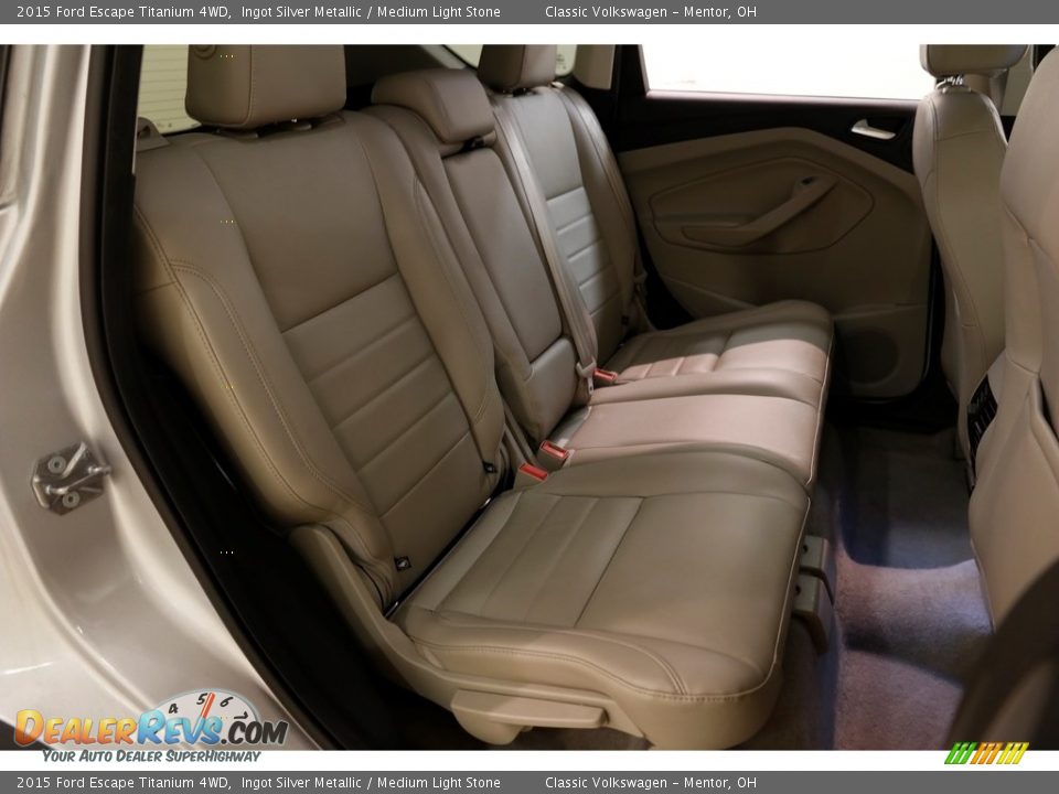 2015 Ford Escape Titanium 4WD Ingot Silver Metallic / Medium Light Stone Photo #22
