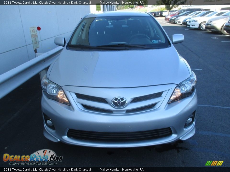 2011 Toyota Corolla LE Classic Silver Metallic / Dark Charcoal Photo #9