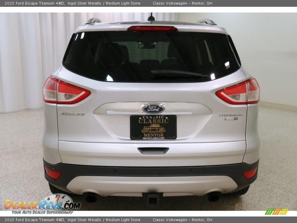 2015 Ford Escape Titanium 4WD Ingot Silver Metallic / Medium Light Stone Photo #24