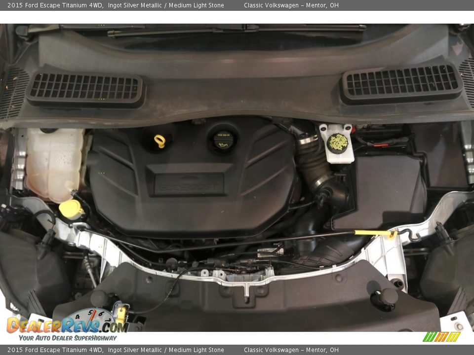 2015 Ford Escape Titanium 4WD Ingot Silver Metallic / Medium Light Stone Photo #25