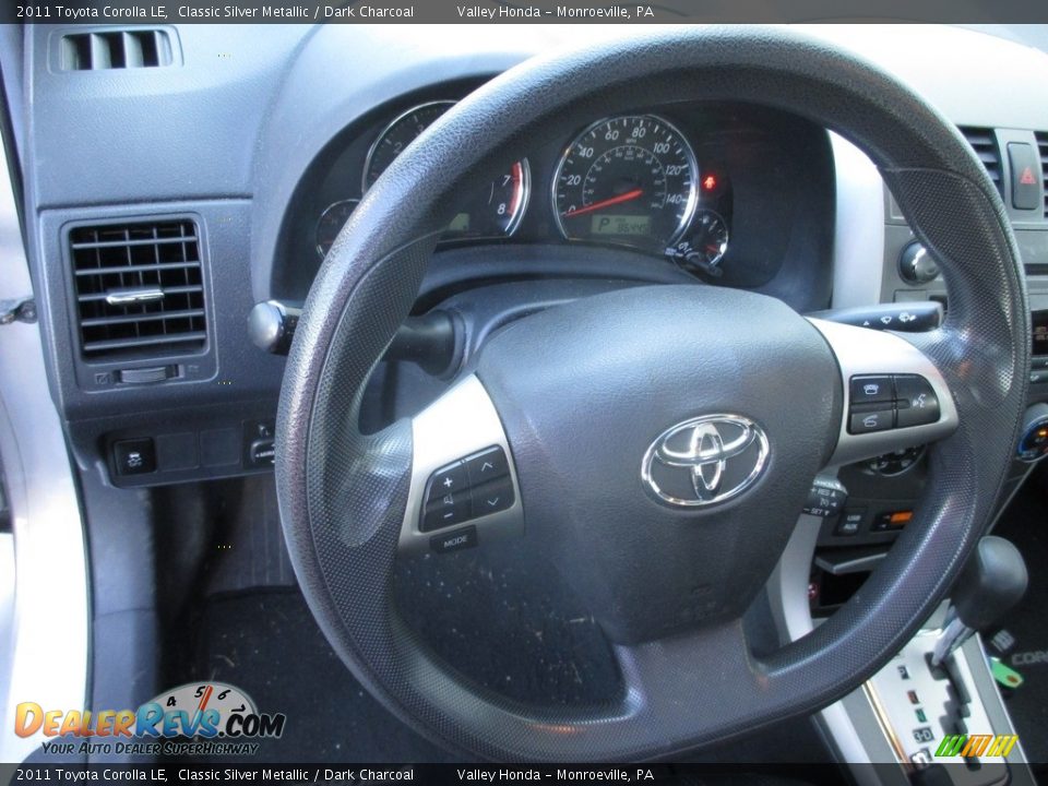 2011 Toyota Corolla LE Classic Silver Metallic / Dark Charcoal Photo #15