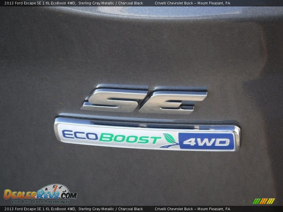 2013 Ford Escape SE 1.6L EcoBoost 4WD Sterling Gray Metallic / Charcoal Black Photo #9