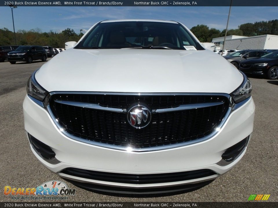 2020 Buick Enclave Essence AWD White Frost Tricoat / Brandy/Ebony Photo #2