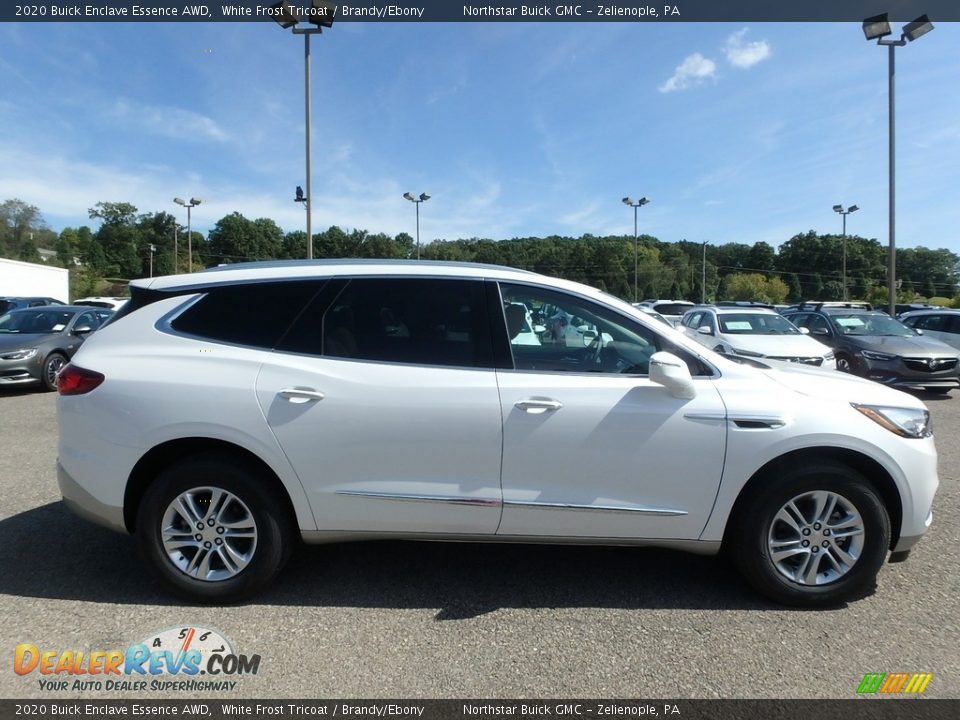 2020 Buick Enclave Essence AWD White Frost Tricoat / Brandy/Ebony Photo #4