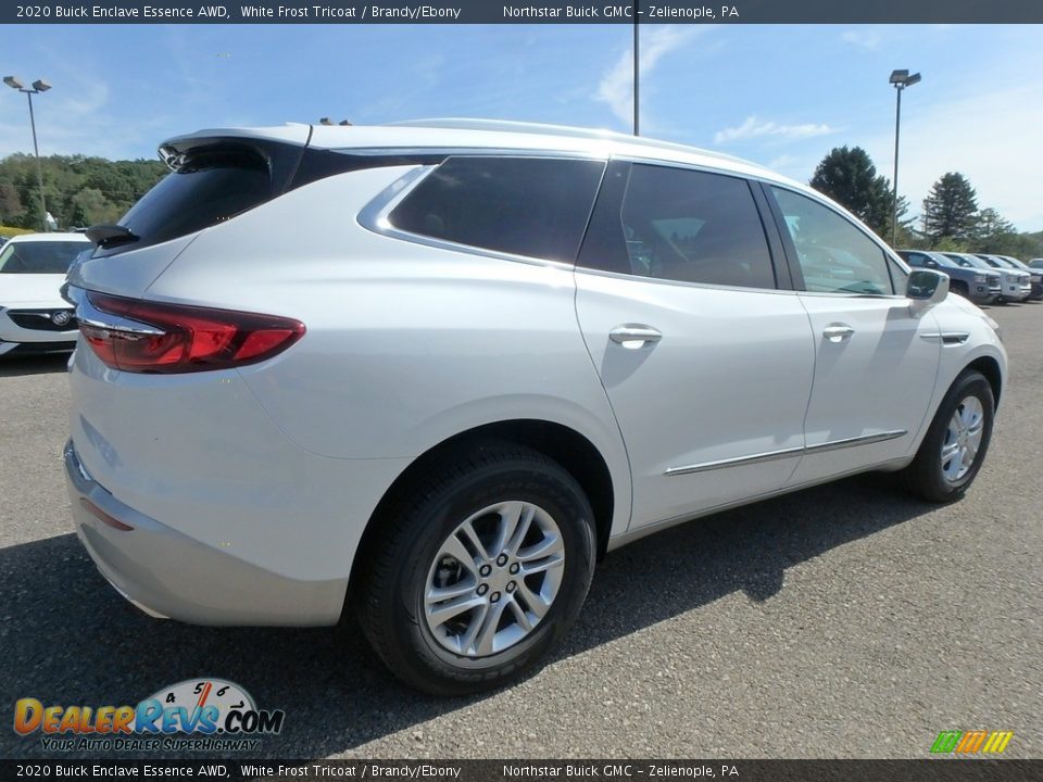 2020 Buick Enclave Essence AWD White Frost Tricoat / Brandy/Ebony Photo #5