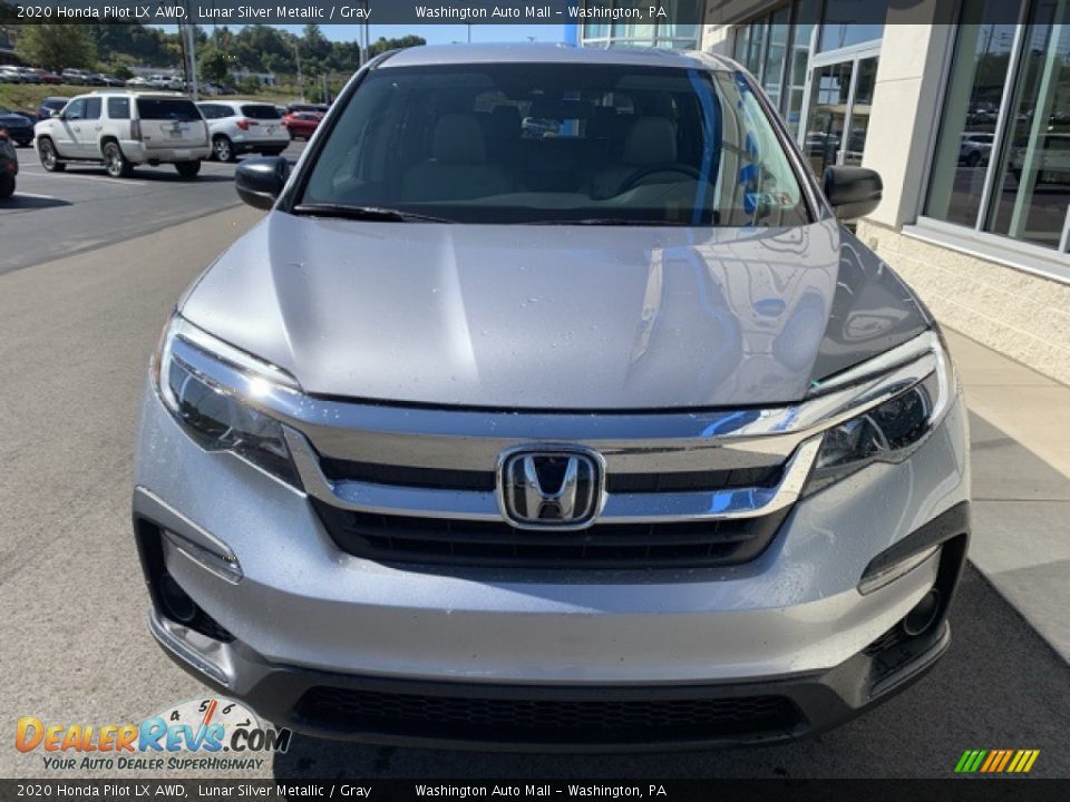 2020 Honda Pilot LX AWD Lunar Silver Metallic / Gray Photo #3