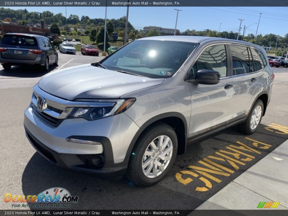 2020 Honda Pilot LX AWD Lunar Silver Metallic / Gray Photo #4