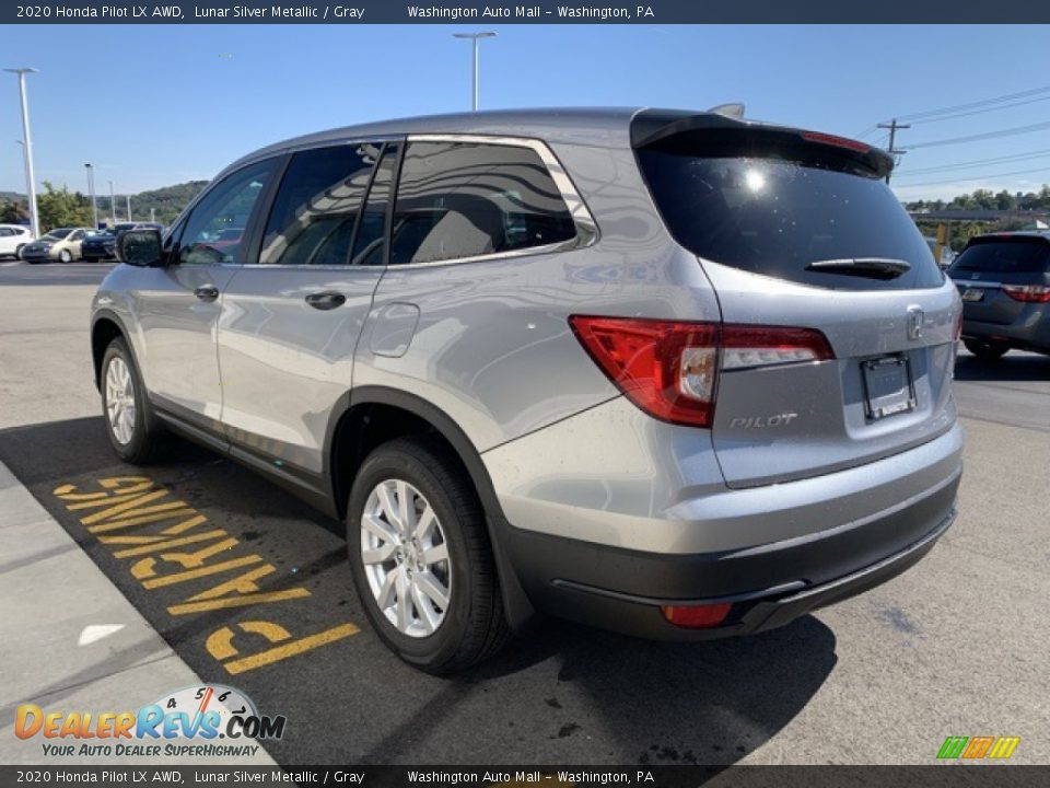 2020 Honda Pilot LX AWD Lunar Silver Metallic / Gray Photo #5
