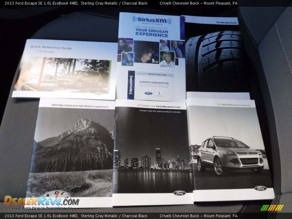 2013 Ford Escape SE 1.6L EcoBoost 4WD Sterling Gray Metallic / Charcoal Black Photo #30