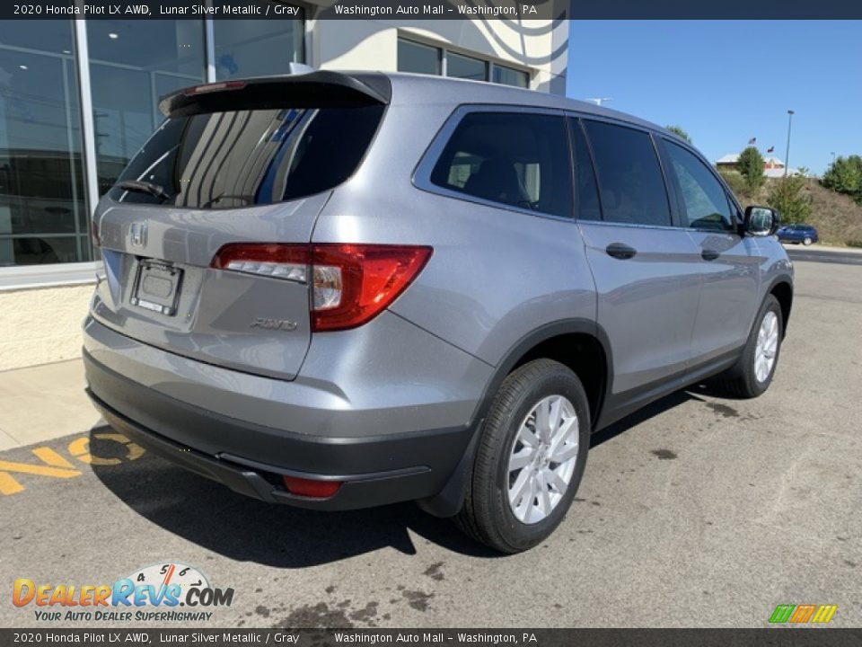 2020 Honda Pilot LX AWD Lunar Silver Metallic / Gray Photo #7