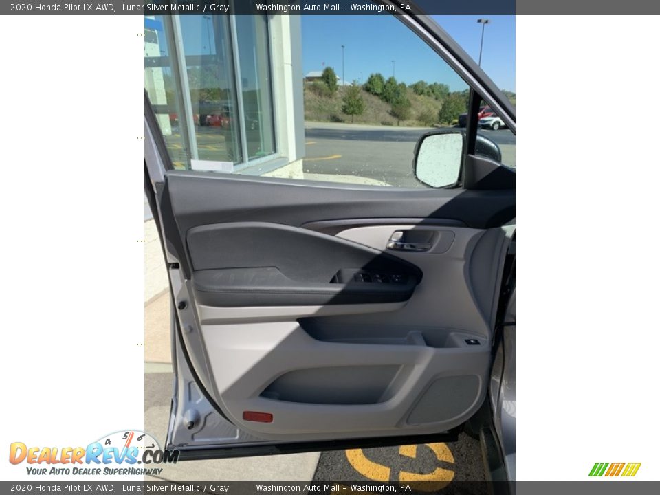 2020 Honda Pilot LX AWD Lunar Silver Metallic / Gray Photo #10