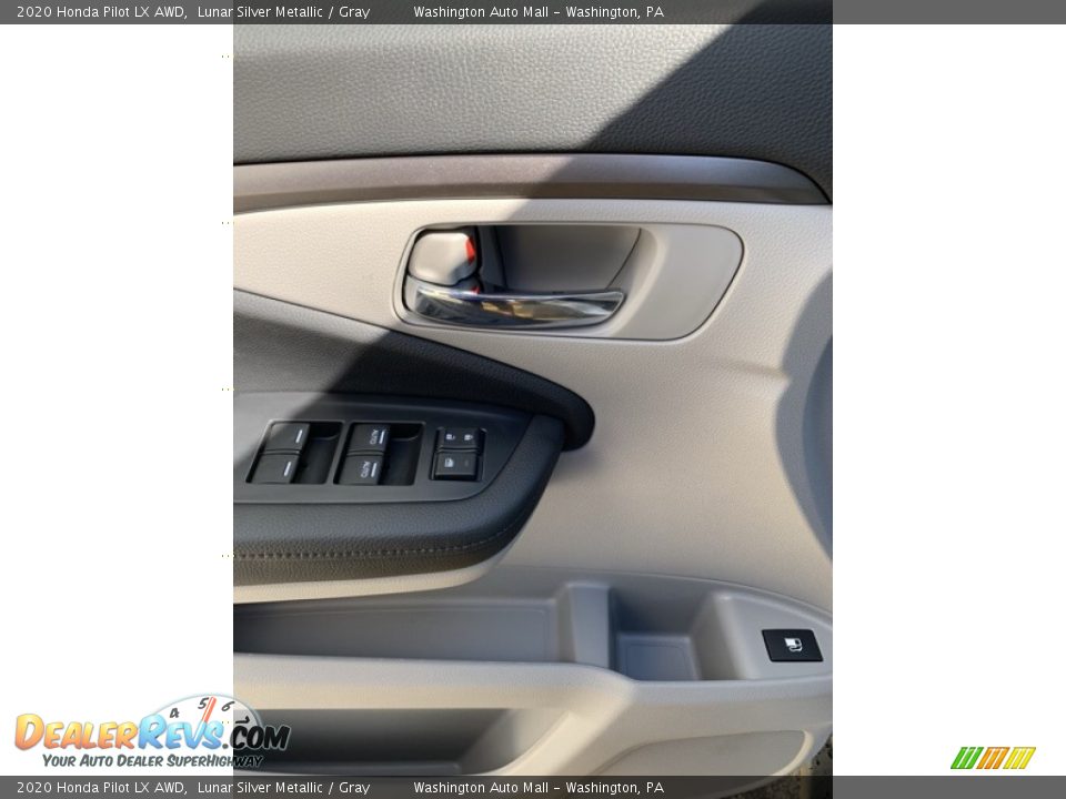 2020 Honda Pilot LX AWD Lunar Silver Metallic / Gray Photo #11