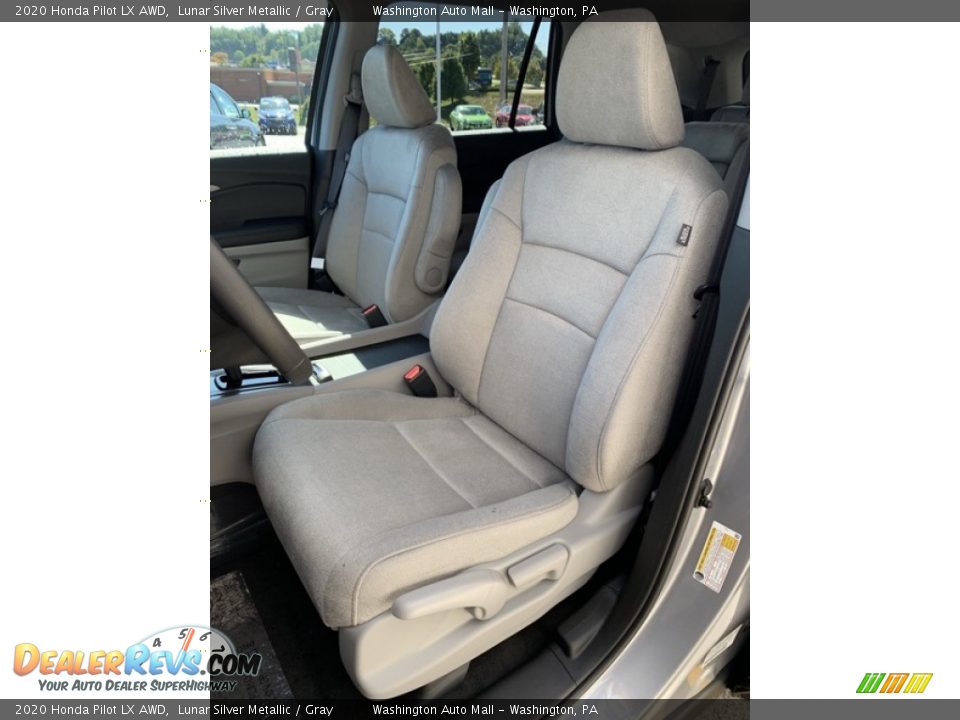 2020 Honda Pilot LX AWD Lunar Silver Metallic / Gray Photo #14