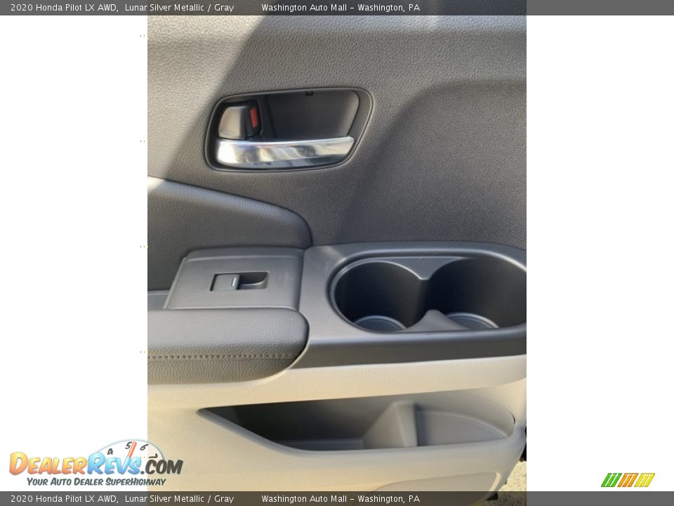 2020 Honda Pilot LX AWD Lunar Silver Metallic / Gray Photo #17