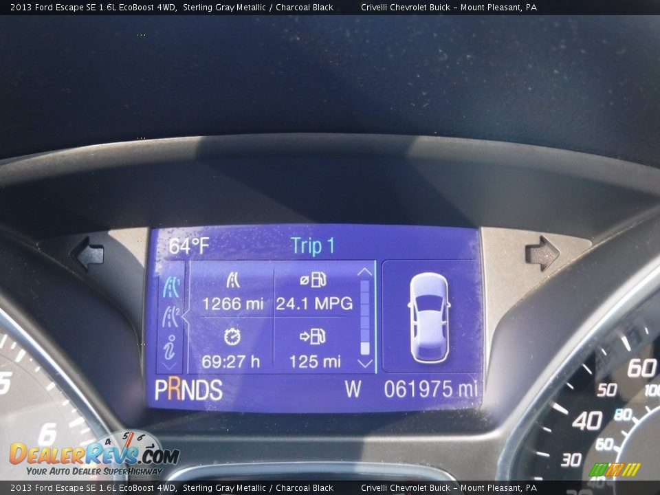 2013 Ford Escape SE 1.6L EcoBoost 4WD Sterling Gray Metallic / Charcoal Black Photo #35