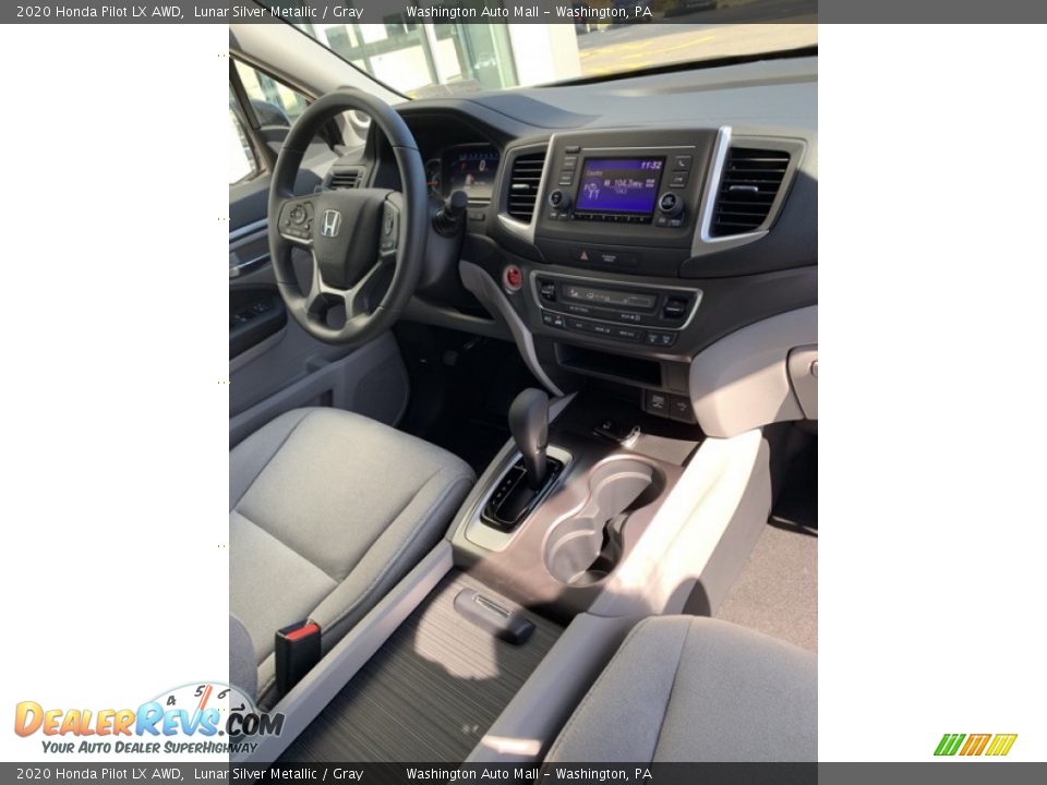 2020 Honda Pilot LX AWD Lunar Silver Metallic / Gray Photo #31