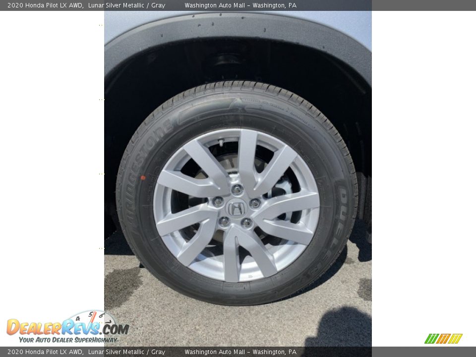 2020 Honda Pilot LX AWD Lunar Silver Metallic / Gray Photo #32