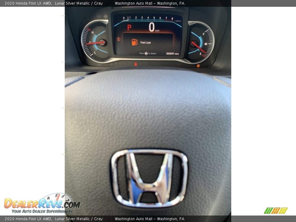 2020 Honda Pilot LX AWD Lunar Silver Metallic / Gray Photo #33