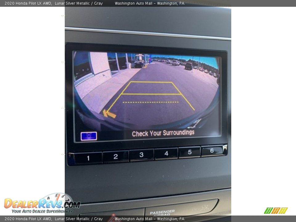2020 Honda Pilot LX AWD Lunar Silver Metallic / Gray Photo #35