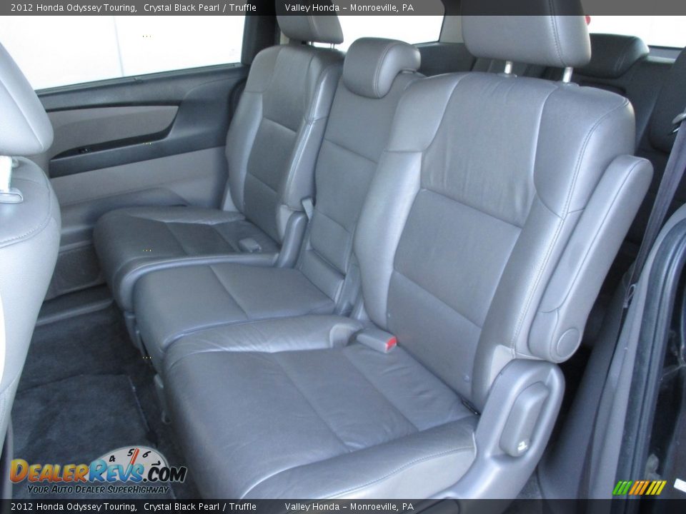 2012 Honda Odyssey Touring Crystal Black Pearl / Truffle Photo #12