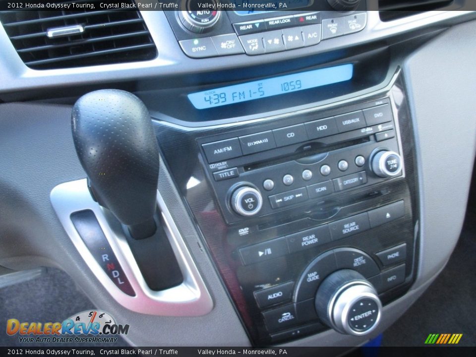 2012 Honda Odyssey Touring Crystal Black Pearl / Truffle Photo #16