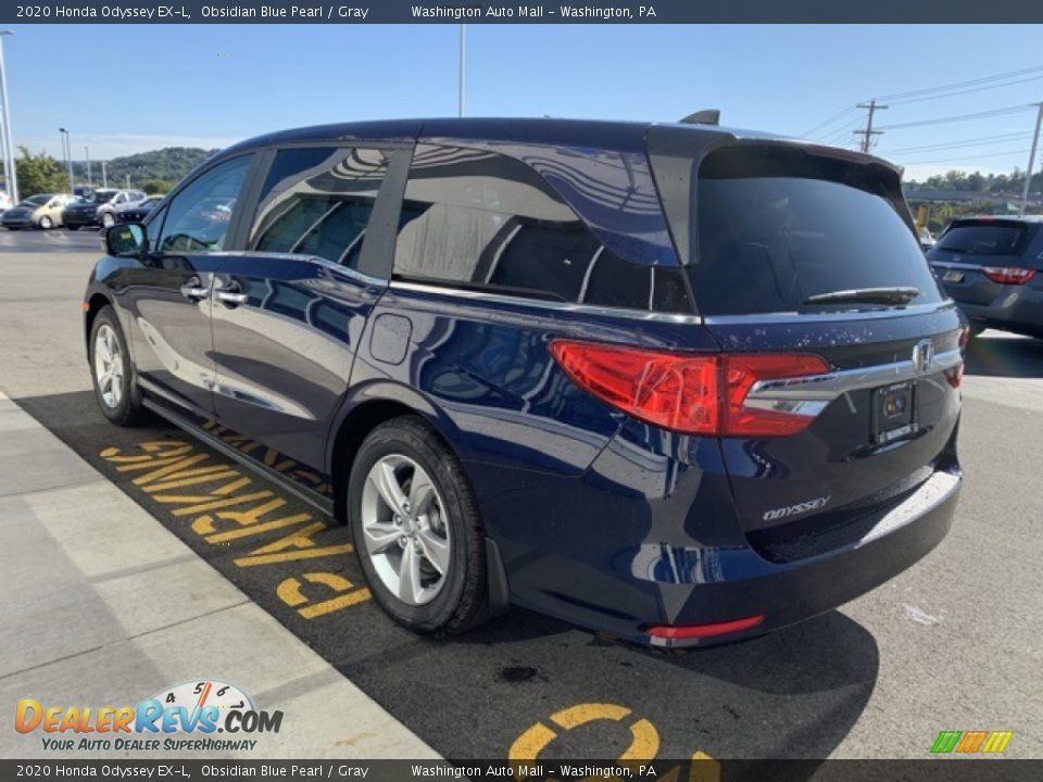 2020 Honda Odyssey EX-L Obsidian Blue Pearl / Gray Photo #5