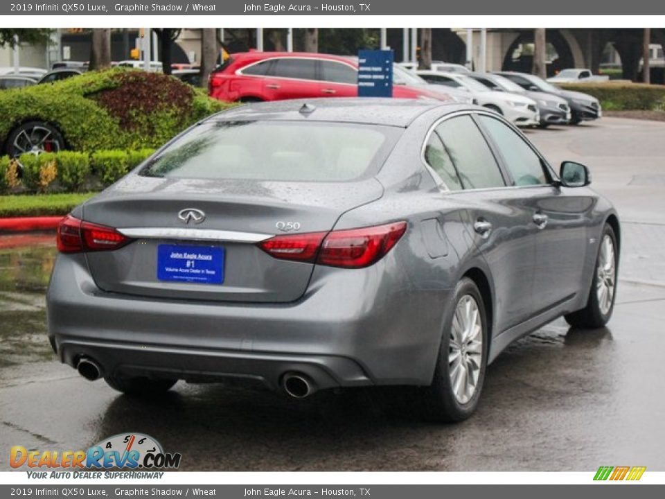 2019 Infiniti QX50 Luxe Graphite Shadow / Wheat Photo #5