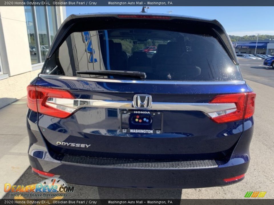 2020 Honda Odyssey EX-L Obsidian Blue Pearl / Gray Photo #6